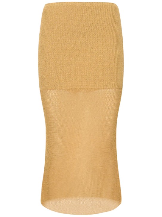 Weworewhat: Falda de punto - Beige - women_0 | Luisa Via Roma