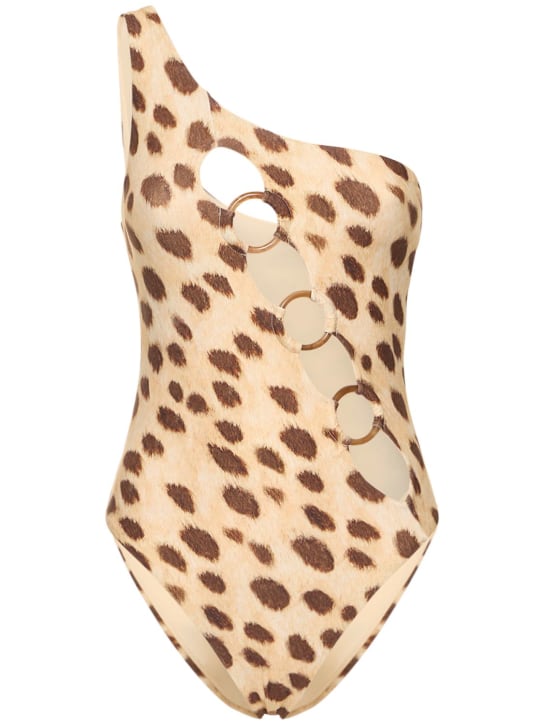Weworewhat: Bañador entero con un tirante - Leopardo - women_0 | Luisa Via Roma