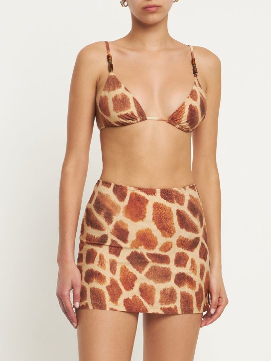 Weworewhat: Jupe courte tube - Marron/Multi - women_1 | Luisa Via Roma