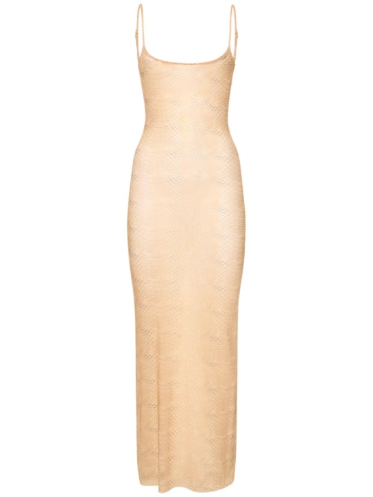 Weworewhat: メッシュドレス - ベージュ - women_0 | Luisa Via Roma