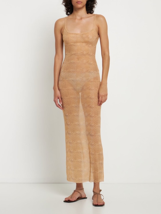 Weworewhat: メッシュドレス - ベージュ - women_1 | Luisa Via Roma