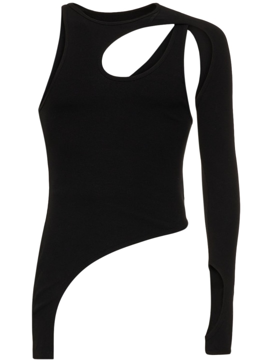 Dion Lee: Bone marle l/s top - Black - men_0 | Luisa Via Roma