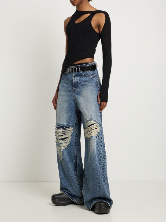 Dion Lee: Bone marle l/s top - Black - men_1 | Luisa Via Roma