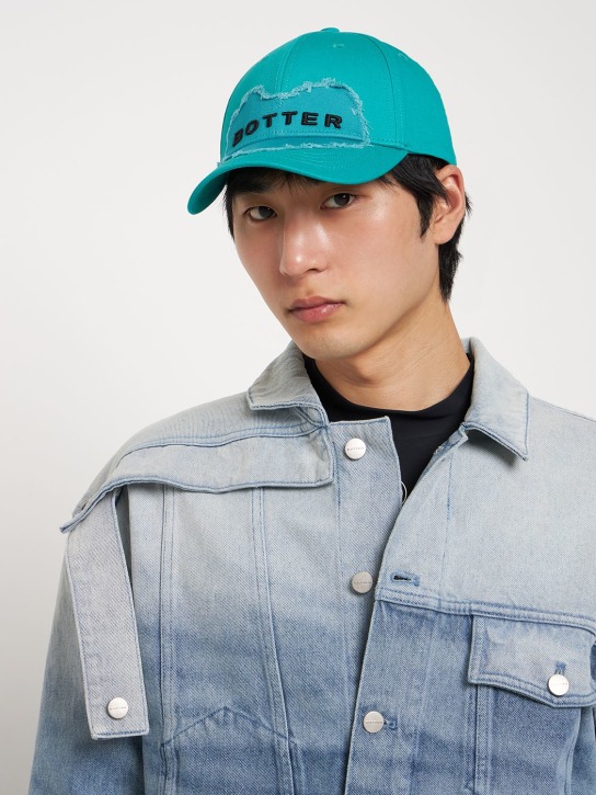 Botter: BASEBALLKAPPE AUS BAUMWOLLE MIT LOGO - Grün/Blau - men_1 | Luisa Via Roma
