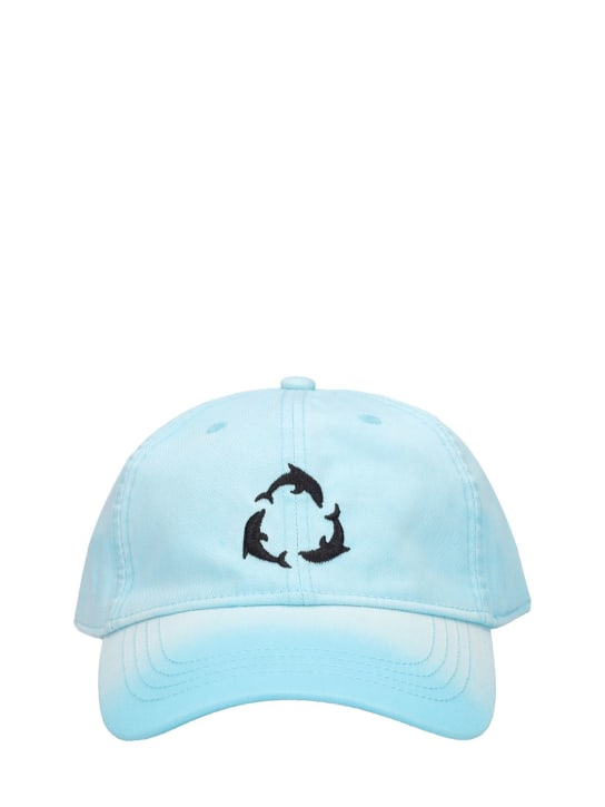 Botter: Gorra de baseball de algodón bordado - Azul - men_0 | Luisa Via Roma
