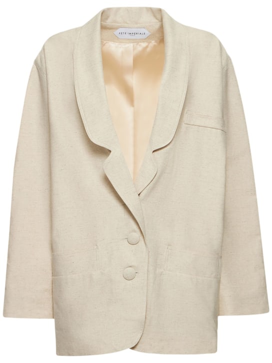 Fête Impériale: Blazer de algodón - Blanco - women_0 | Luisa Via Roma