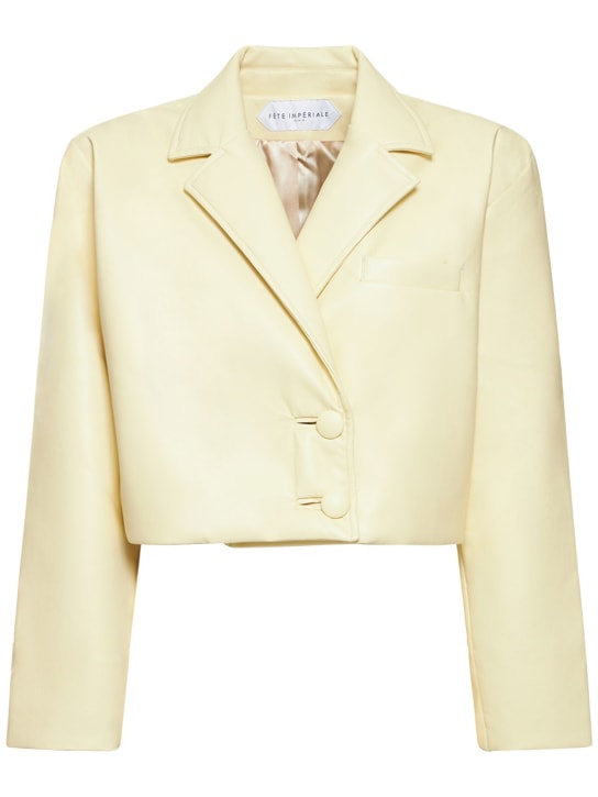 Fête Impériale: Veste courte ajustée Dea - Jaune - women_0 | Luisa Via Roma