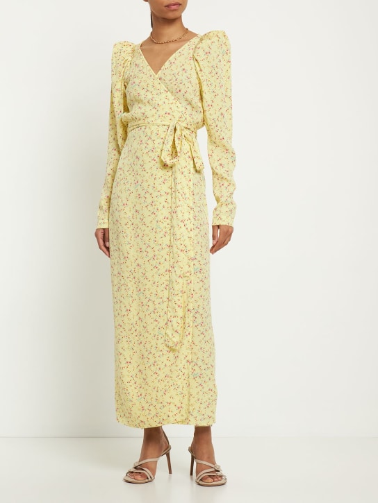 Rotate: Jacquard viscose long wrap dress - women_1 | Luisa Via Roma