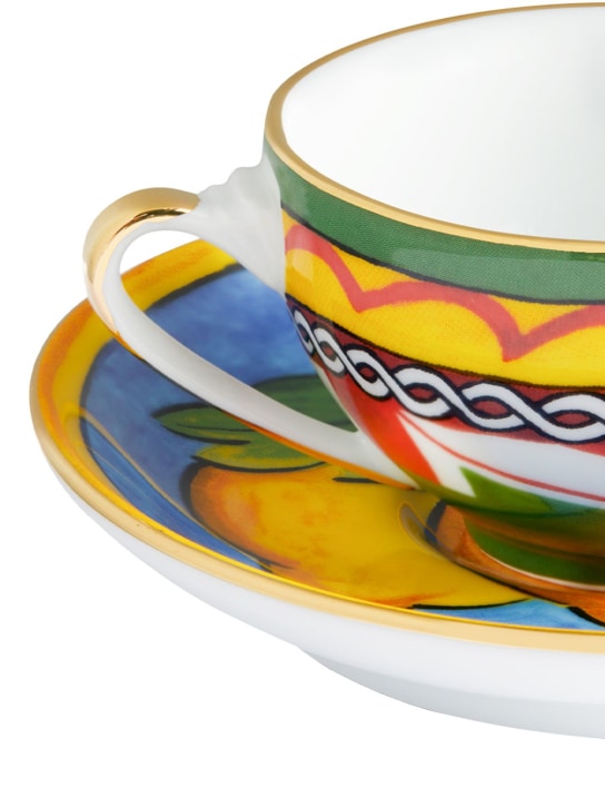 Dolce&Gabbana: Limoni porcelain cup & saucer - Multicolor - ecraft_2 | Luisa Via Roma