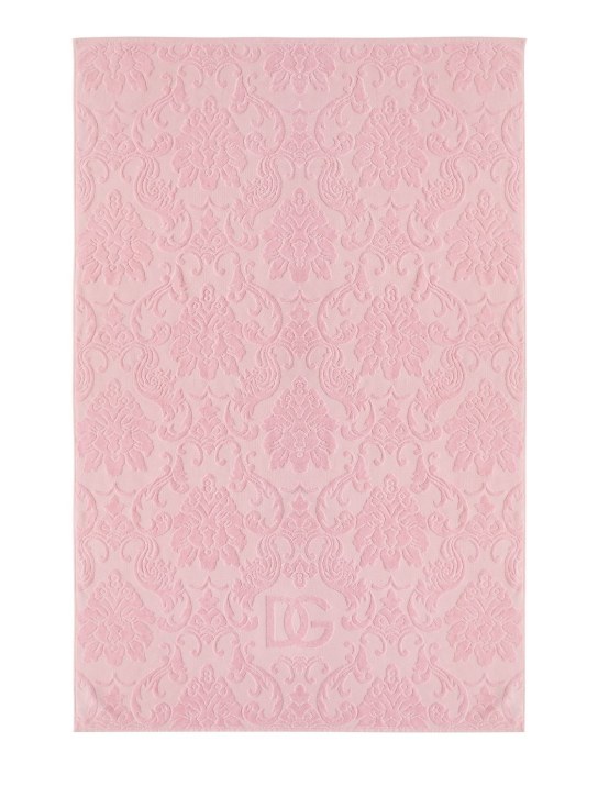 Dolce&Gabbana: Set of 5 cotton jacquard towels - Pink - ecraft_2 | Luisa Via Roma