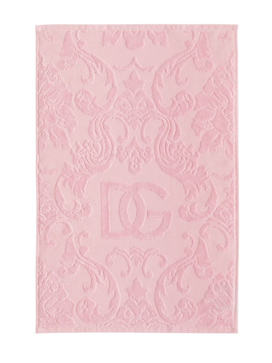 Dolce&Gabbana: Set of 5 cotton jacquard towels - Pink - ecraft_4 | Luisa Via Roma