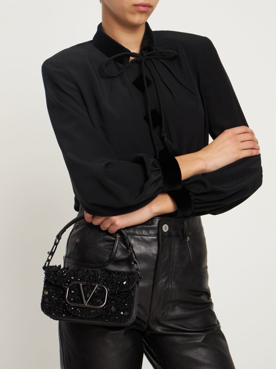 Valentino Garavani: Loco' embellished small shoulder bag - women_1 | Luisa Via Roma
