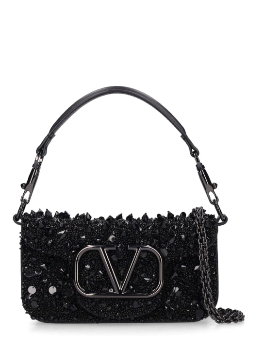 Valentino Garavani: Loco' embellished small shoulder bag - women_0 | Luisa Via Roma