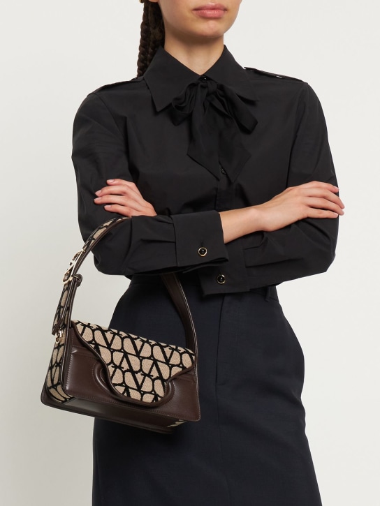 Valentino Garavani: Petit sac porté épaule Sculpture - Beige/Multi - women_1 | Luisa Via Roma