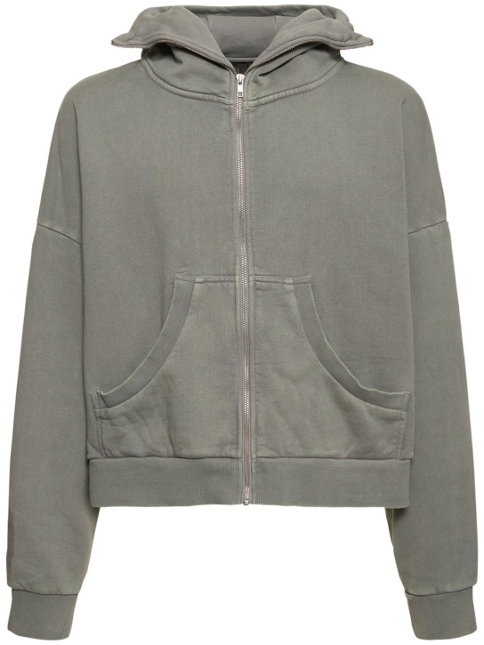 Entire Studios: Full zip hooded sweatshirt - Grey - men_1 | Luisa Via Roma