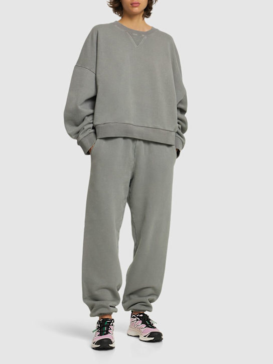 Entire Studios: Heavy cotton sweatpants - Grey - women_1 | Luisa Via Roma