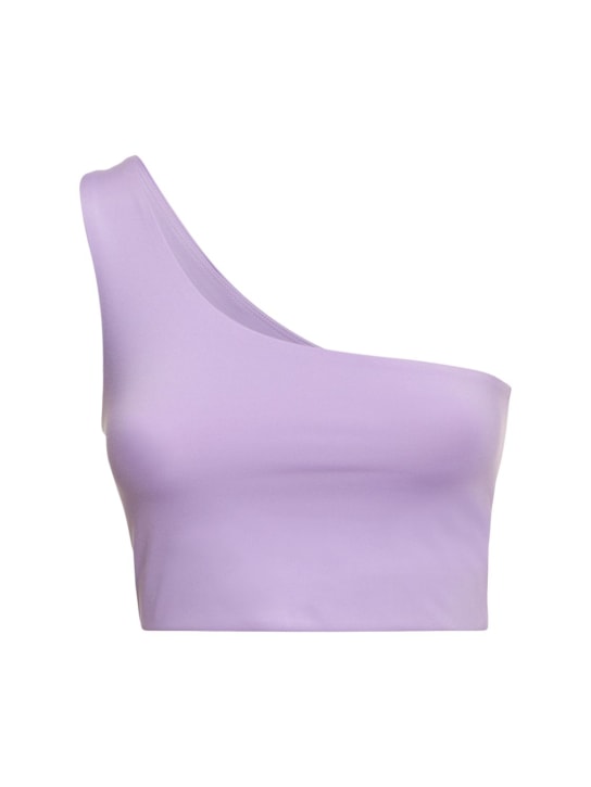 Girlfriend Collective: Top sportivo Bianca in techno stretch - Lavanda - women_0 | Luisa Via Roma