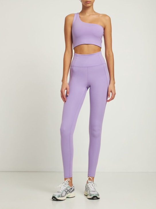 Girlfriend Collective: Top sportivo Bianca in techno stretch - Lavanda - women_1 | Luisa Via Roma