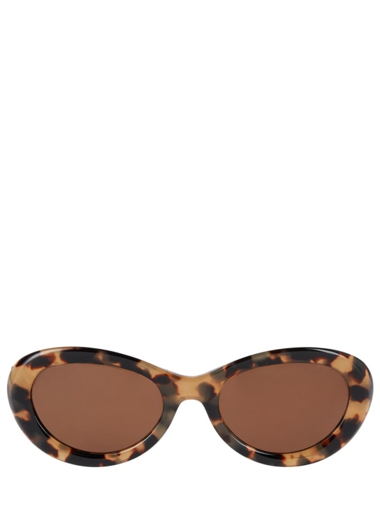 Toteme: The Ovals acetate sunglasses - Tortoiseshell/Brown - women_0 | Luisa Via Roma
