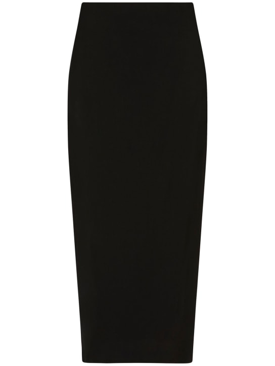 St. Agni: Low waist midi pencil skirt - women_0 | Luisa Via Roma