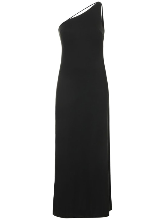 Third Form: Mode one shoulder cutout maxi dress - Black - women_0 | Luisa Via Roma