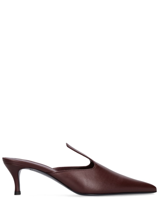 Toteme: 50mm The Pencil leather mules - women_0 | Luisa Via Roma