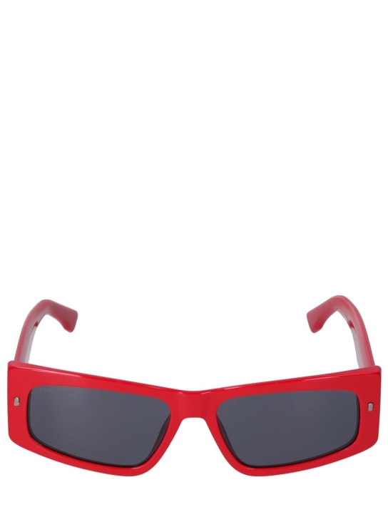 Dsquared2: D2 ICON squared sunglasses - Red/Grey - men_0 | Luisa Via Roma