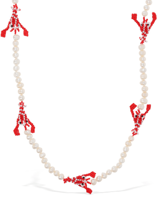 Pura Utz: Pearly lobster love necklace - women_1 | Luisa Via Roma