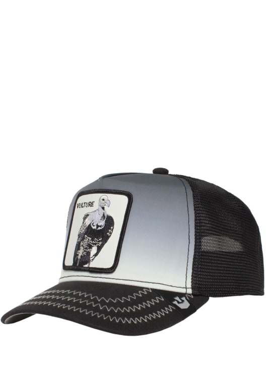 Goorin Bros: Back Off Buzzard trucker hat w/ patch - Black - men_1 | Luisa Via Roma