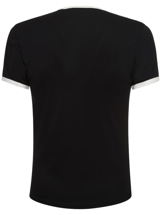 Courrèges: Bumpy contrast jersey t-shirt - men_4 | Luisa Via Roma