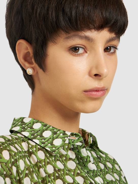 Jimmy Choo: Orecchini JC con perle d’imitazione - women_1 | Luisa Via Roma