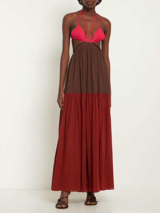 Nensi Dojaka: Vestito con reggiseno e cintura - Multicolore - women_1 | Luisa Via Roma