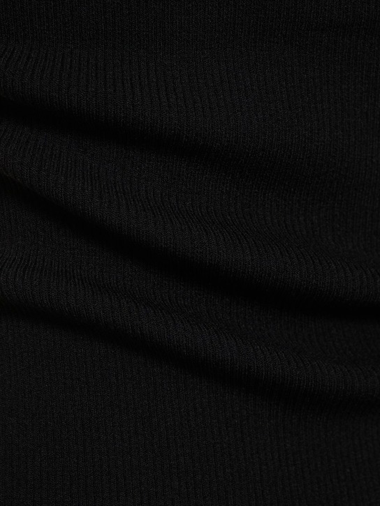 Matteau: Ribbed viscose jersey tank top - Black - women_3 | Luisa Via Roma