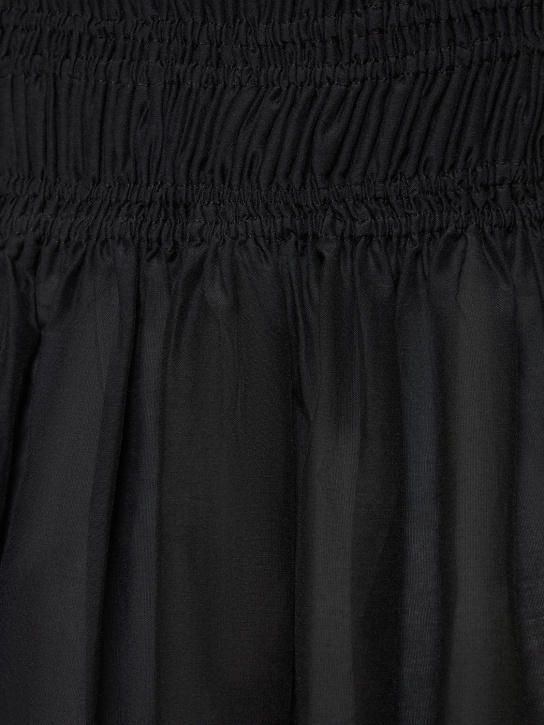 Matteau: Organic cotton poplin maxi dress - Black - women_3 | Luisa Via Roma