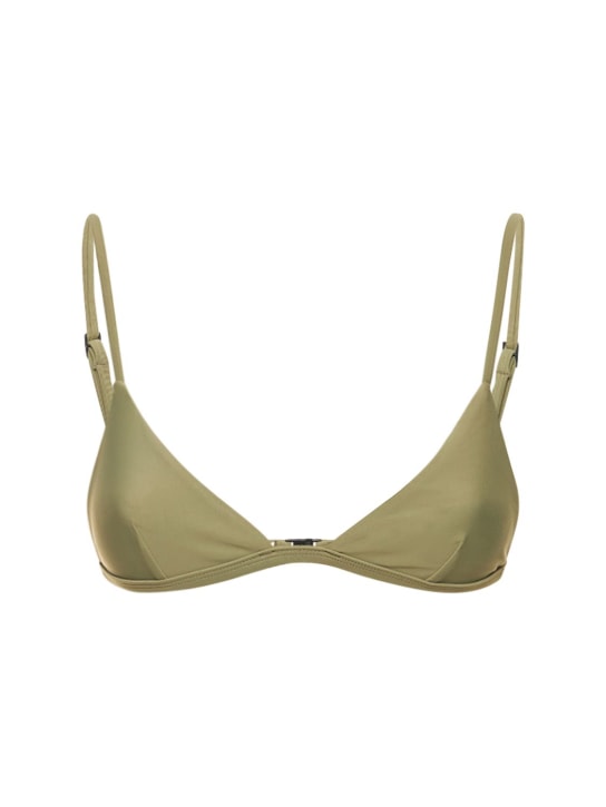 Matteau: Haut de bikini triangle Petite - Sage - women_0 | Luisa Via Roma