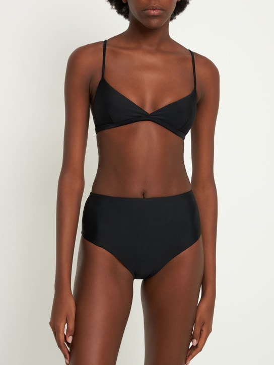 Matteau: High waisted bikini bottom - Black - women_1 | Luisa Via Roma