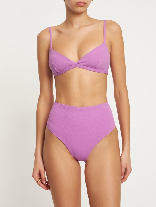 Matteau: Triangle crop bikini top - Pink - women_1 | Luisa Via Roma