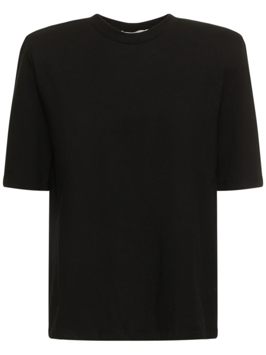 The Frankie Shop: Carrington Tシャツ - ブラック - women_0 | Luisa Via Roma