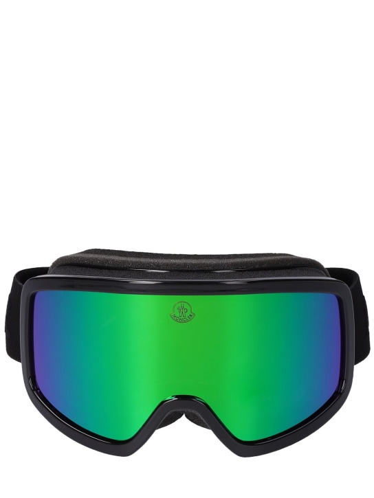 Moncler: Gafas de esquí Terrabeam - Black/Mirror - women_0 | Luisa Via Roma