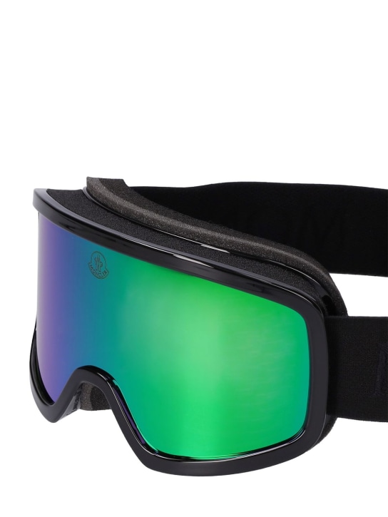 Moncler: Gafas de esquí Terrabeam - Black/Mirror - women_1 | Luisa Via Roma
