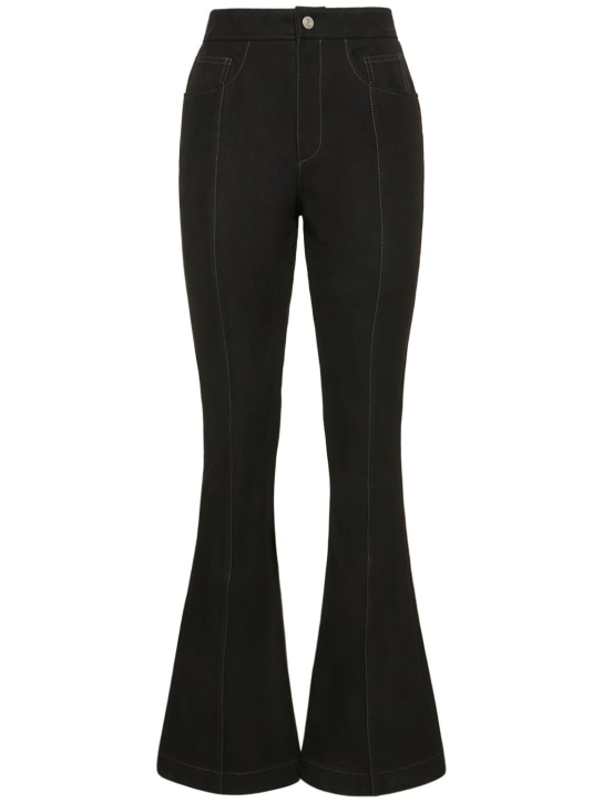 Andersson Bell: Renee faux suede pants - Black - women_0 | Luisa Via Roma