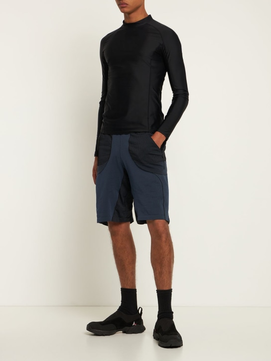J.L-A.L: Short en maille Gelder - Blu Garda Nero - men_1 | Luisa Via Roma