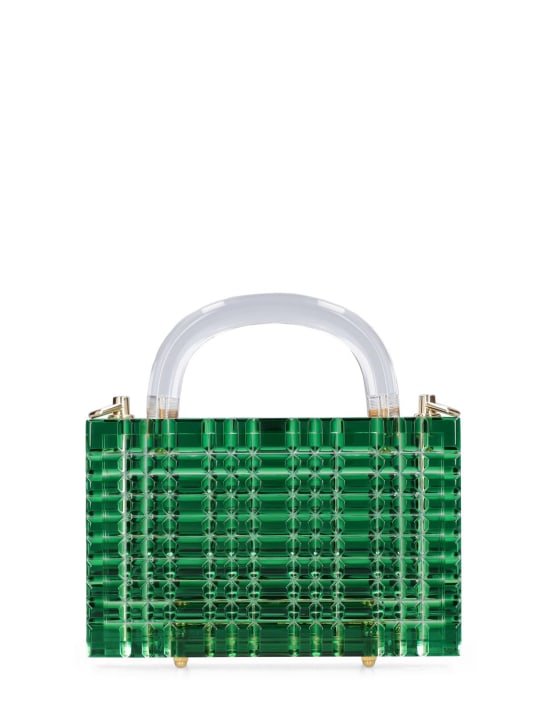 L'afshar: Medium Leon Sierra top handle bag - Green - women_0 | Luisa Via Roma