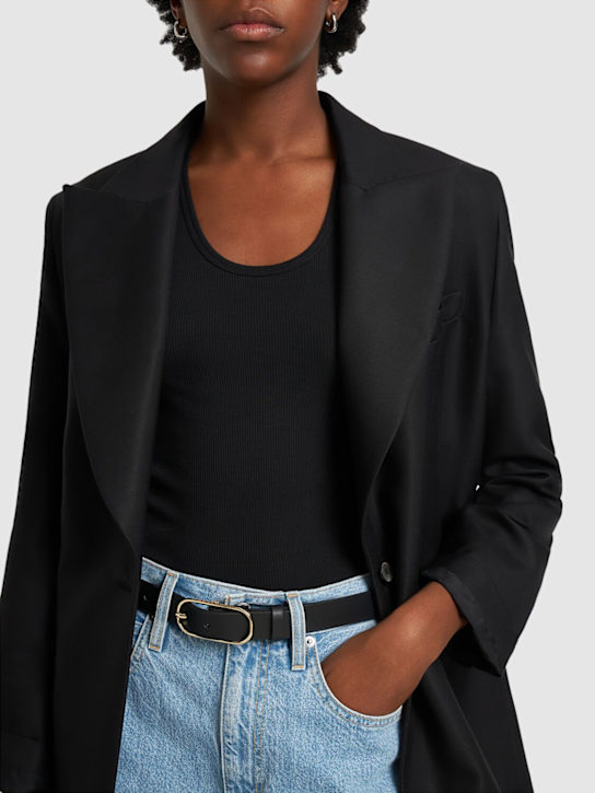 ANINE BING: Harper leather belt - women_1 | Luisa Via Roma