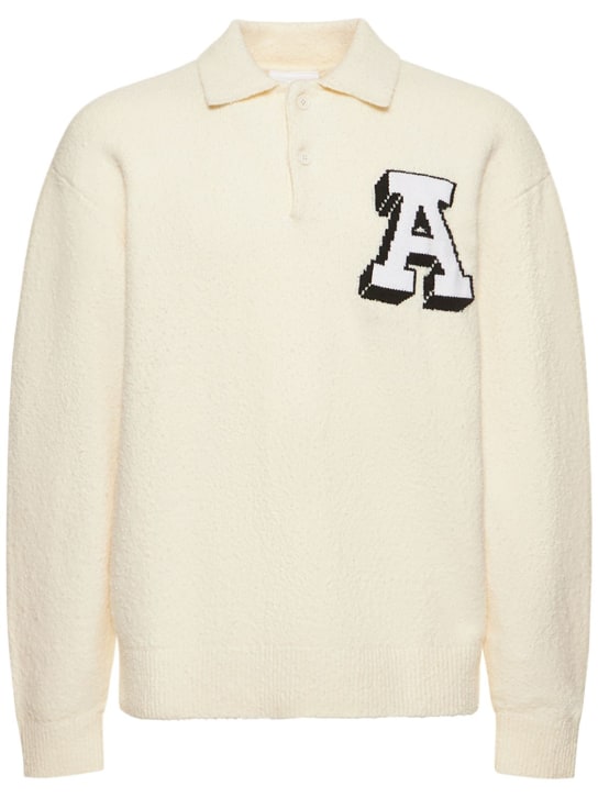 Axel Arigato: Team polo sweater - White - men_0 | Luisa Via Roma