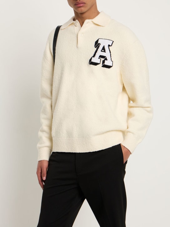 Axel Arigato: Team polo sweater - White - men_1 | Luisa Via Roma