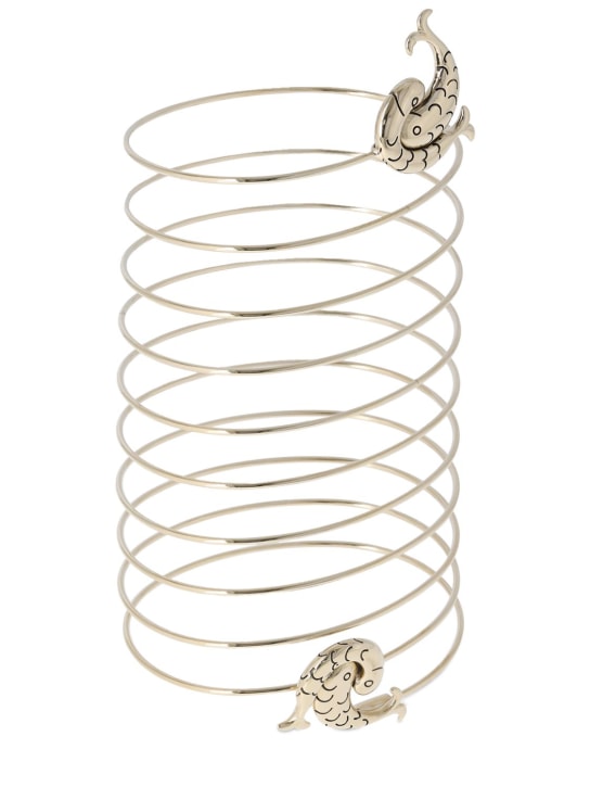 Pucci: Bracciale a spirale con charm pesci - Oro - women_1 | Luisa Via Roma