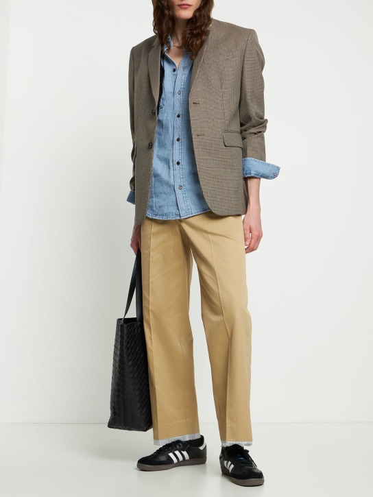 Dunst: Straight layered chino pants - Classic Beige - men_1 | Luisa Via Roma