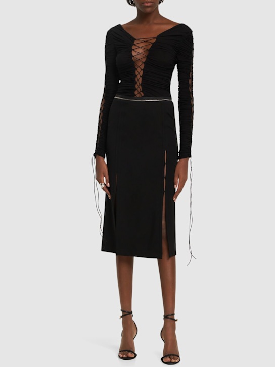 The knit viscose top - Thumbnail 2