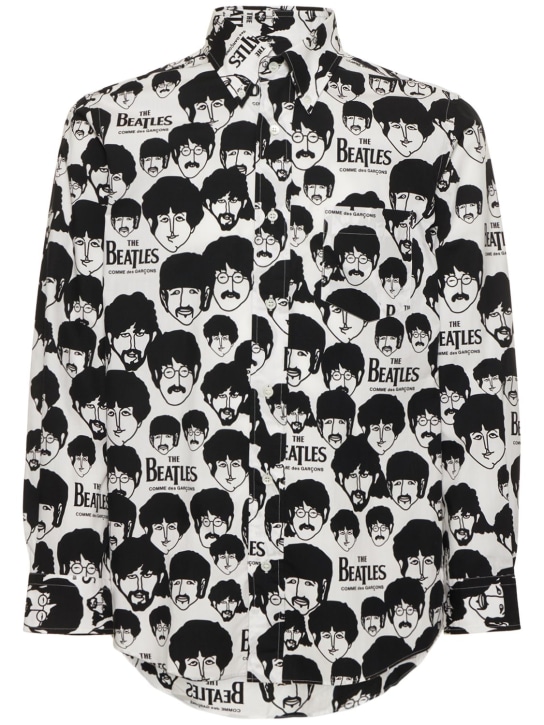 Comme des Garçons Play: Beatles printed long sleeve shirt - men_0 | Luisa Via Roma